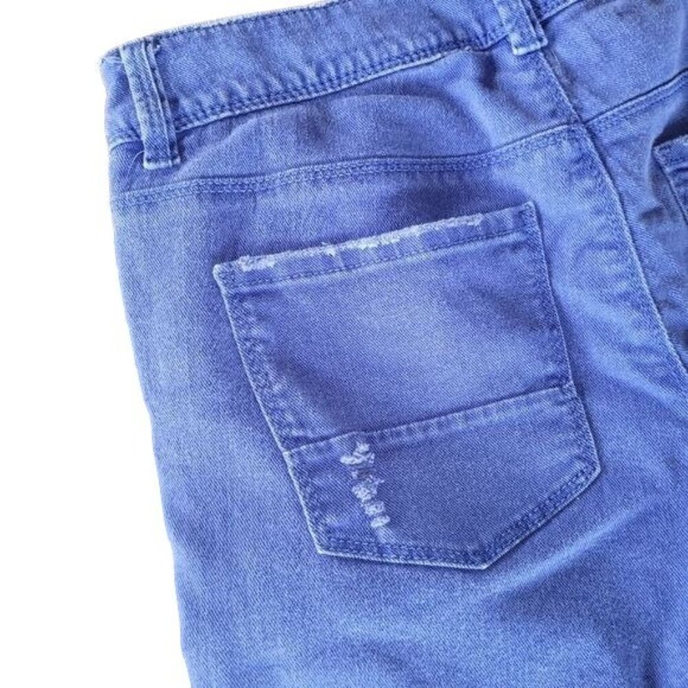 LC by Lauren Conrad Women's Size 6 Blue Denim Skinny Jeans Stretch Distressed - Picture 8 of 11